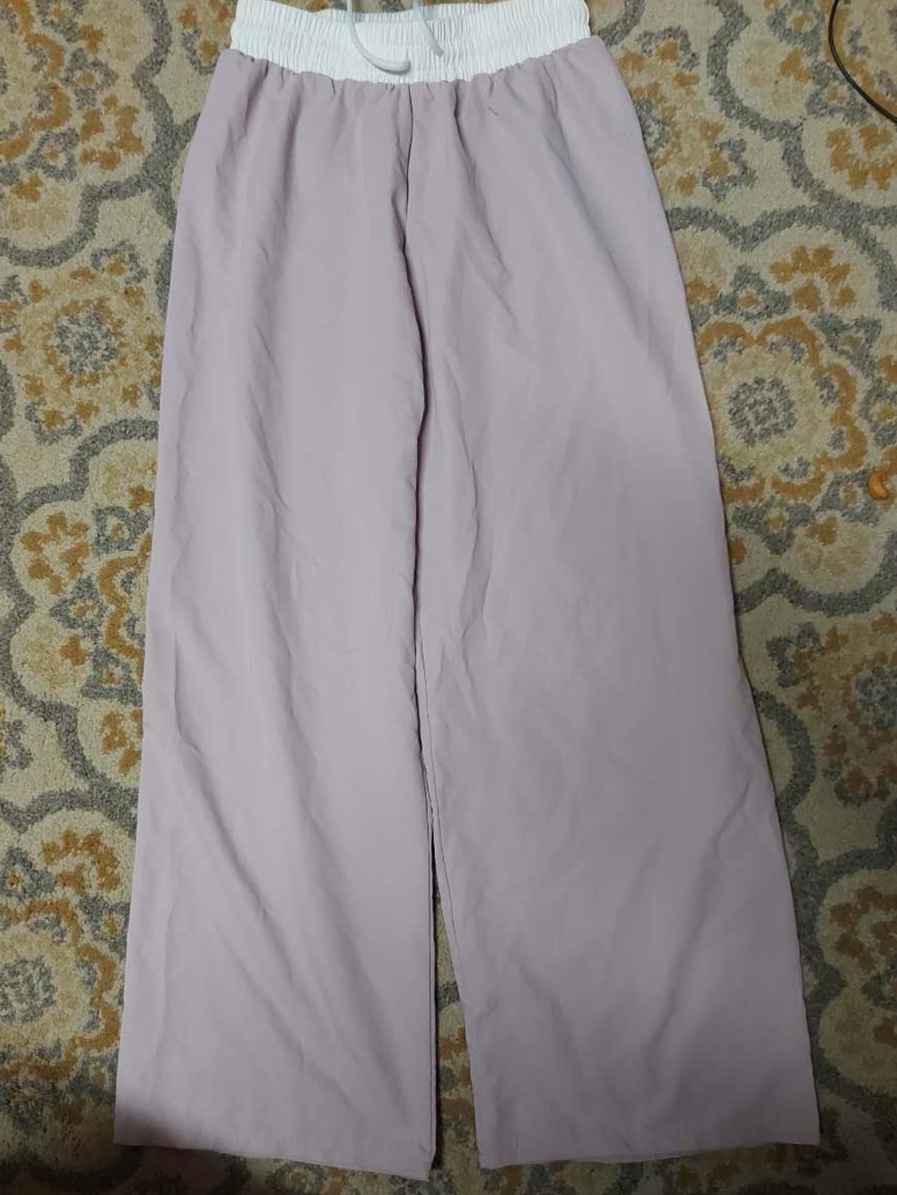 Light pink wide leg pants